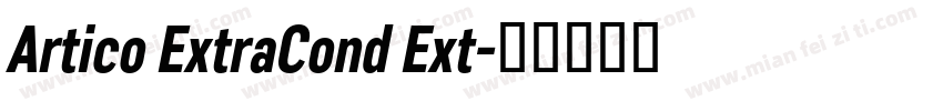 Artico ExtraCond Ext字体转换